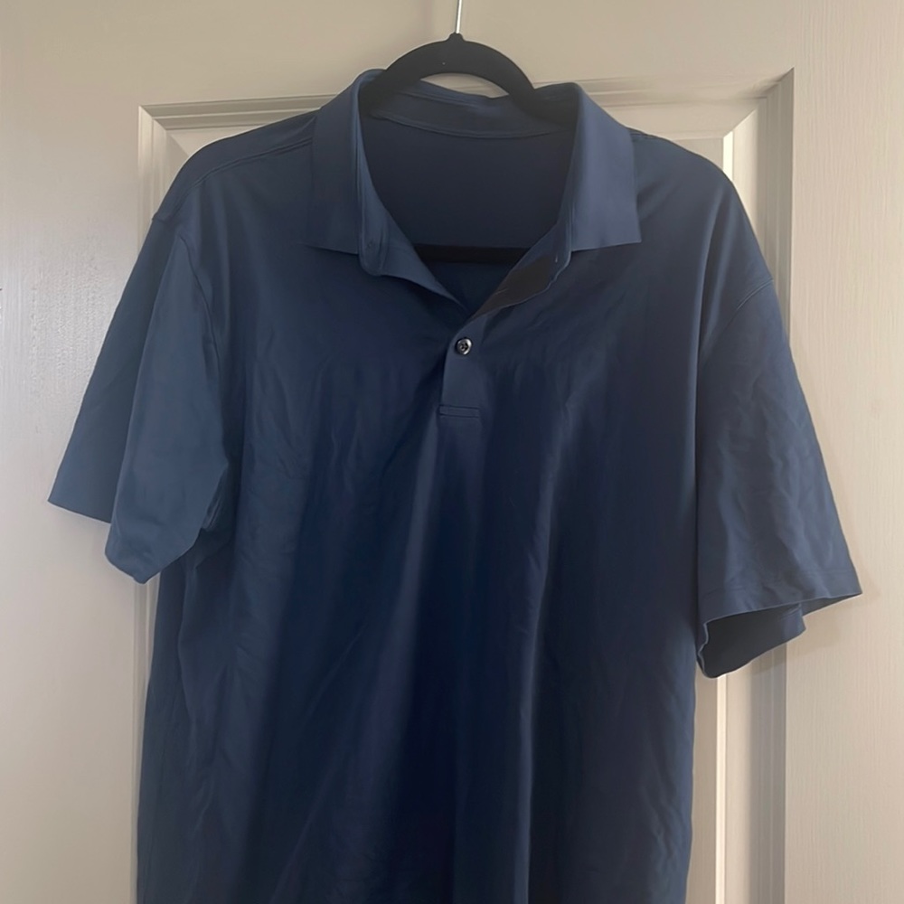 lululemon athletica Men's Polo Shirt - Navy Blue
